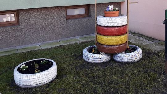 Znalezione oznaki wiosny w mieście