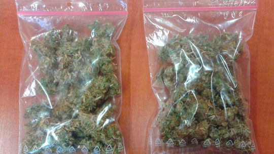 Znaleziono przy nim kilka gram marihuany, a resztę w domu