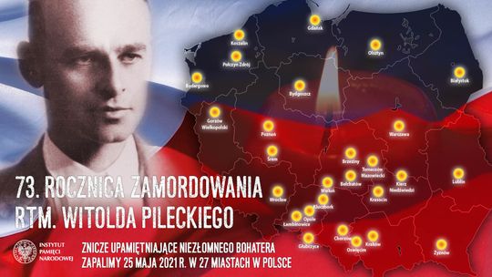 Znicze pamięci w godzinę śmierci Rotmistrza Witolda Pileckiego