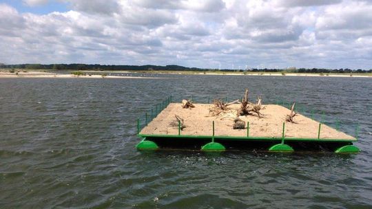Zwodowali pływającą platformę dla ptaków