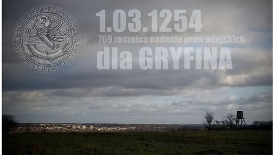 Życzenia dla Gryfina i mieszkańców w 769. rocznicę uzyskania praw miejskich