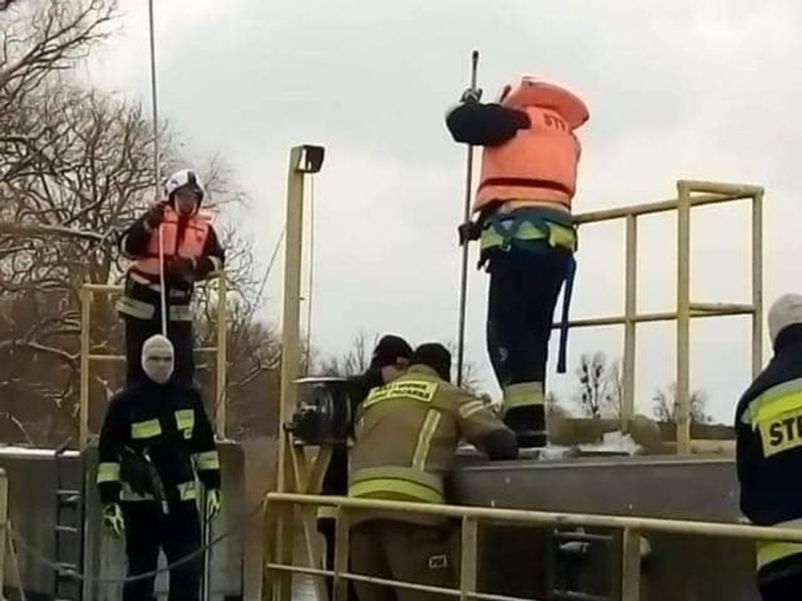 Alarm na przystani żeglarskiej w Gryfinie Alarm na przystani żeglarskiej w Gryfinie