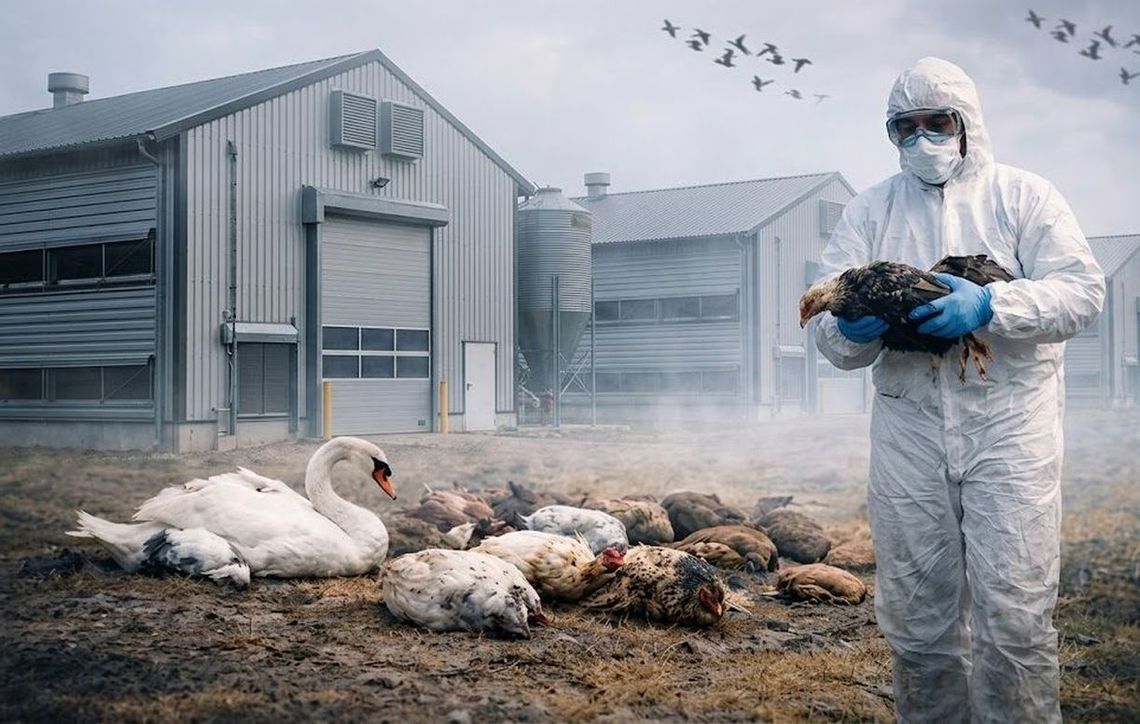 Alarm w gminie Gryfino. Podejrzenie ptasiej grypy w dwóch miejscowościach
