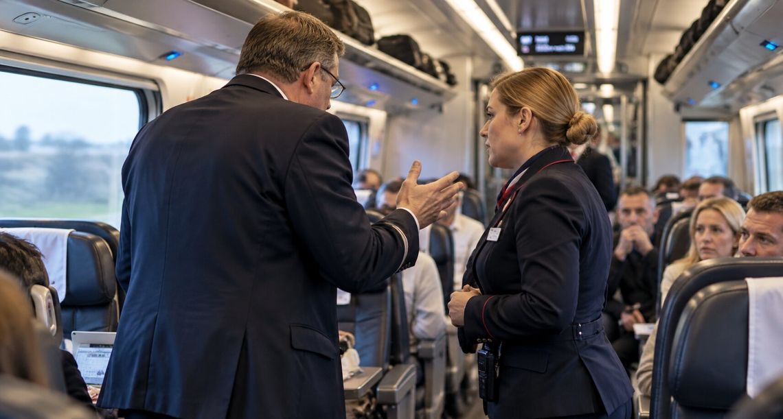 Awantura w pociągu z udziałem dyrektora PKP. 400 pasażerów wstrzymanych, kierownik w szpitalu