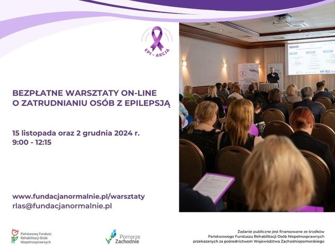 Bezpłatne, ostatnie warsztaty on-line o zatrudnianiu osób z epilepsją