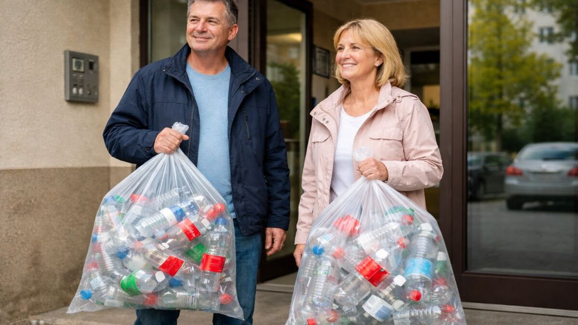 Kaucja pod drzwi. Płaci sąsiadom za śmieci i jeszcze na tym zarabia Kaucja pod drzwi. Płaci sąsiadom za śmieci i jeszcze na tym zarabia