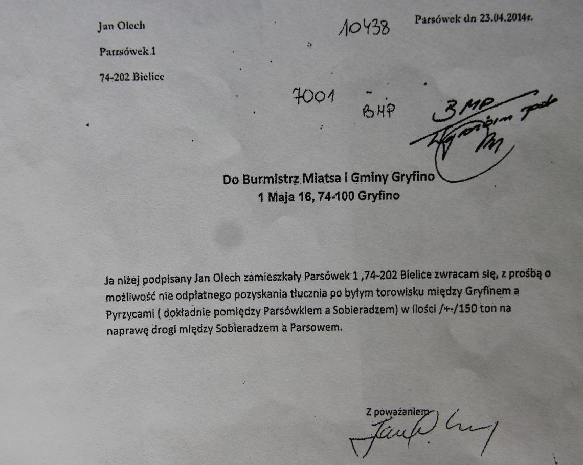 Burmistrz ma kreta. Kto wyniósł pismo i o czym ono świadczy