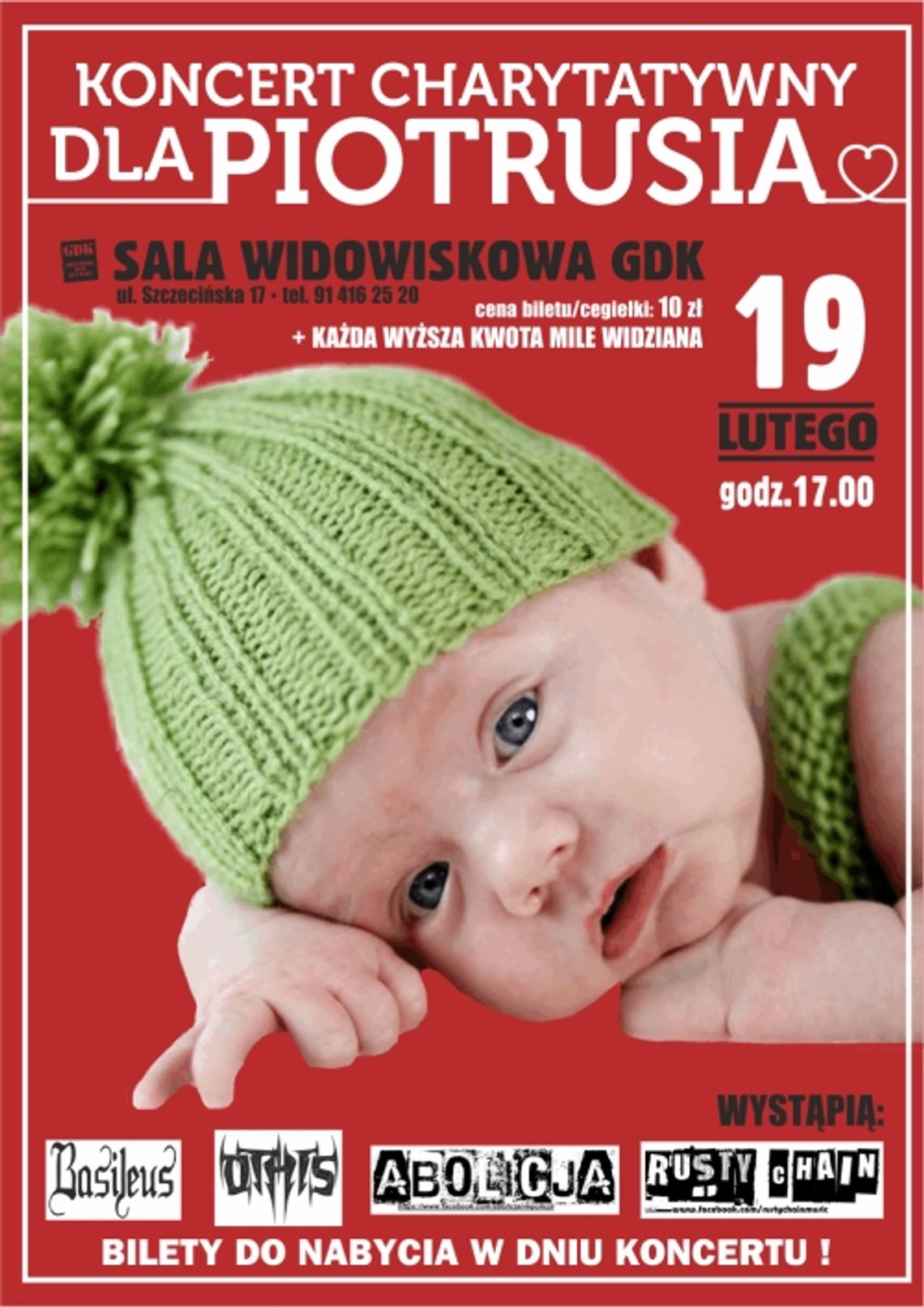 Charytatywny koncert dla chorego Piotrusia już dziś Charytatywny koncert dla chorego Piotrusia już dziś