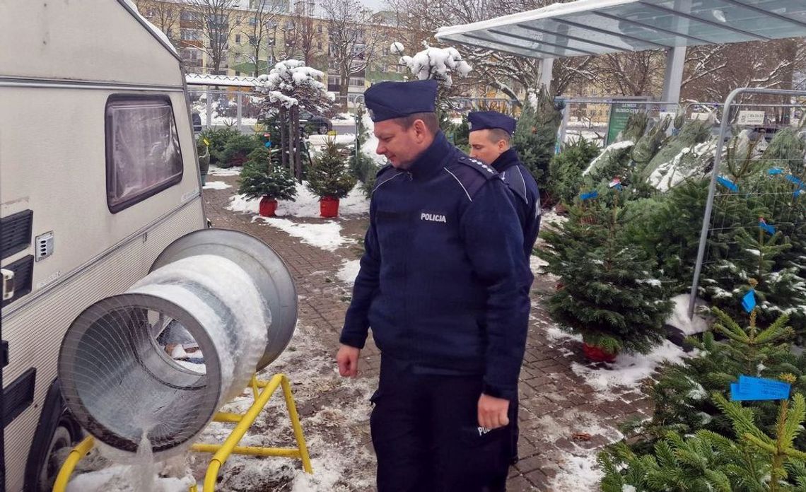 Co policjanci kontrolują podczas sprzedaży choinek?