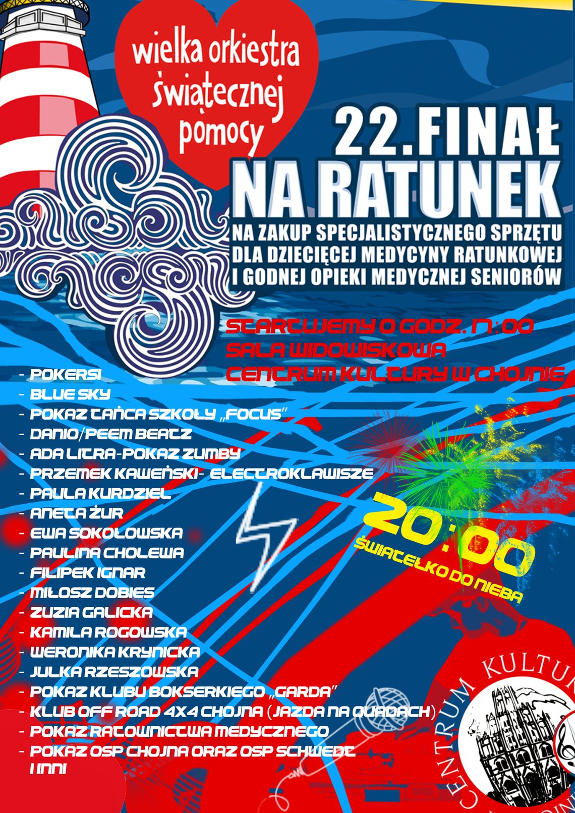 Co przygotowuje WOŚP 2014 w Chojnie Co przygotowuje WOŚP 2014 w Chojnie