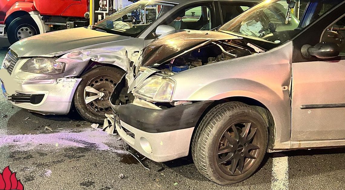 Czołowe zderzenie na DK-31. Pijany 26-latek doprowadził do wypadku