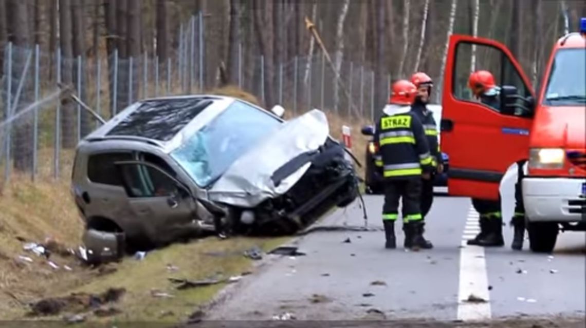 Dachował koło zjazdu do Gryfina