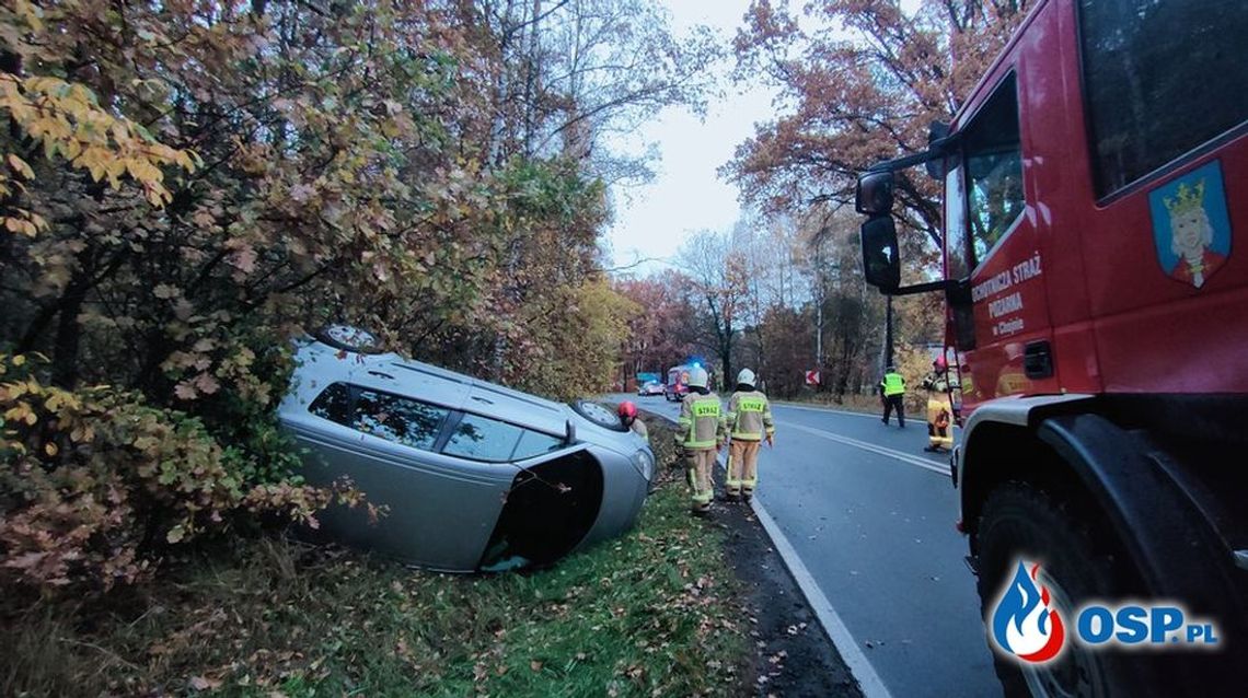 Dachowanie na śliskiej drodze Dachowanie na śliskiej drodze