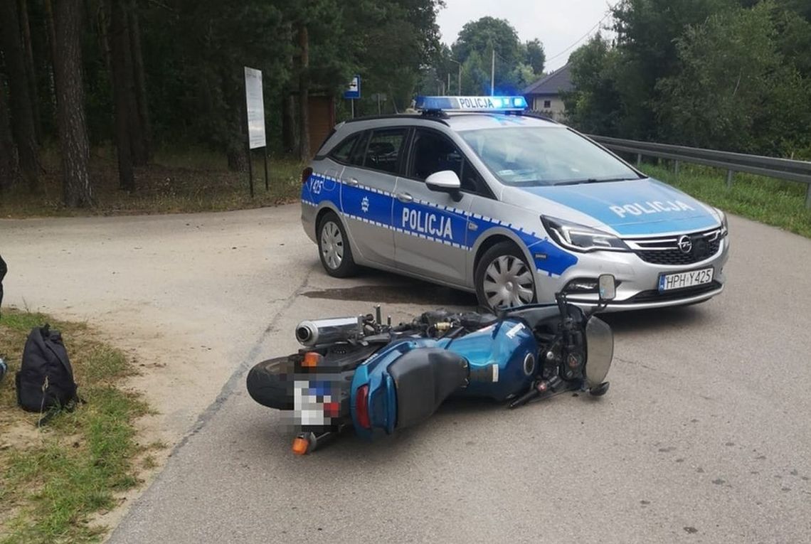 Dalej już nie pojechał. Policjanci postawili mu tamę