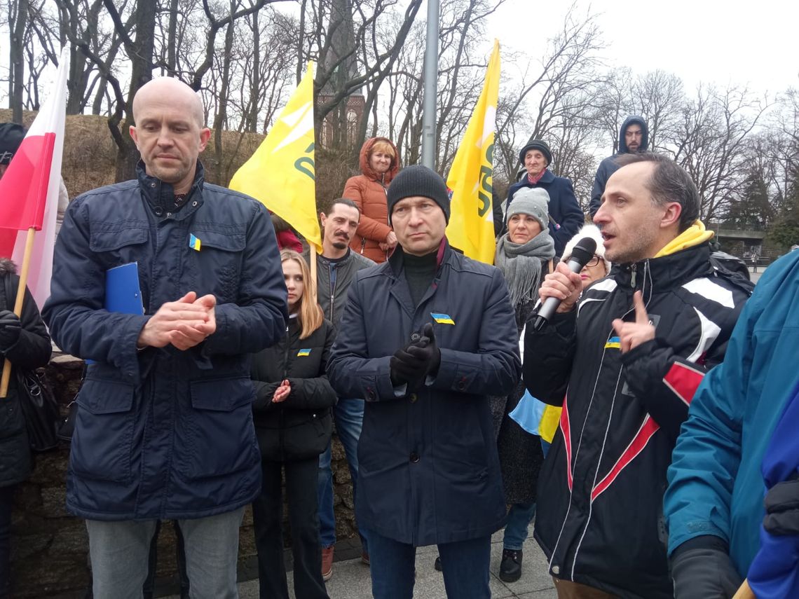 Deklarowali solidarność z Ukrainą Deklarowali solidarność z Ukrainą