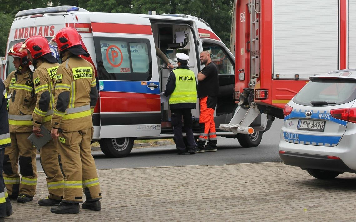 Do groźnie wyglądającego zdarzenia przyjechała nawet straż z Gryfina i karetka z Niemiec