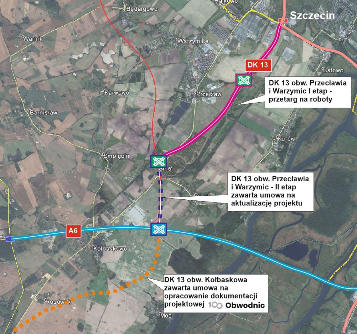Do lewobrzeżnego Szczecina pojedziemy obwodnicą Do lewobrzeżnego Szczecina pojedziemy obwodnicą