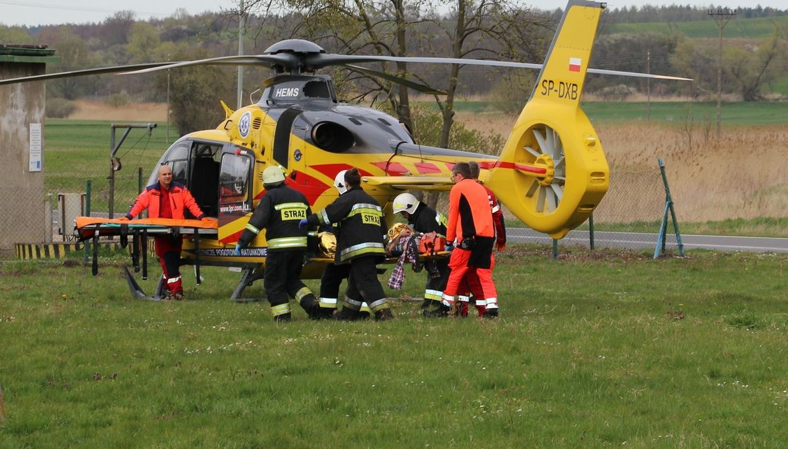 Do rannego przyleciał śmigłowiec LPR Do rannego przyleciał śmigłowiec LPR