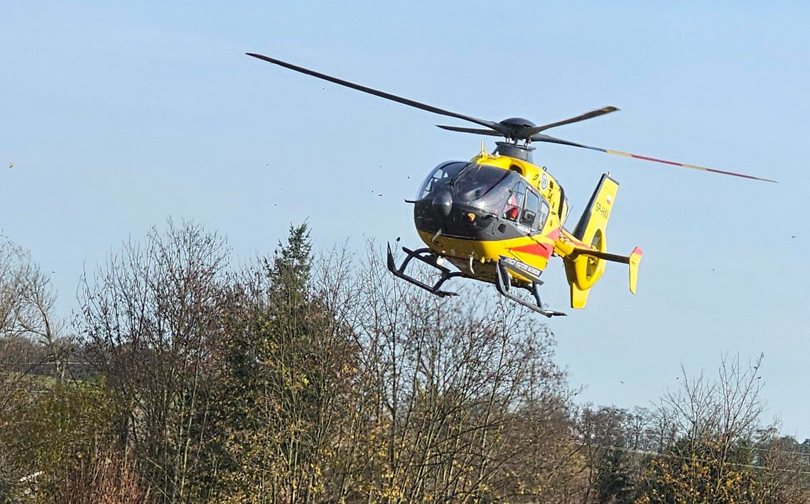 Dramatyczna walka o życie w Gryfinie. Śmigłowiec LPR w akcji Dramatyczna walka o życie w Gryfinie. Śmigłowiec LPR w akcji