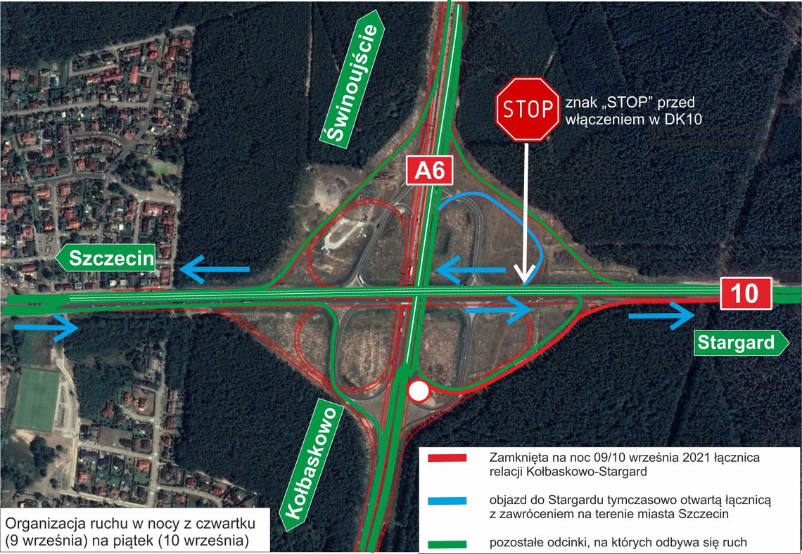 Dziś w nocy zamknięta zostanie łącznica Dziś w nocy zamknięta zostanie łącznica