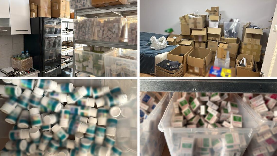 Fałszywe leki na receptę i miliony wyprane przez gang. Pieniądze w przesyłkach pocztowych