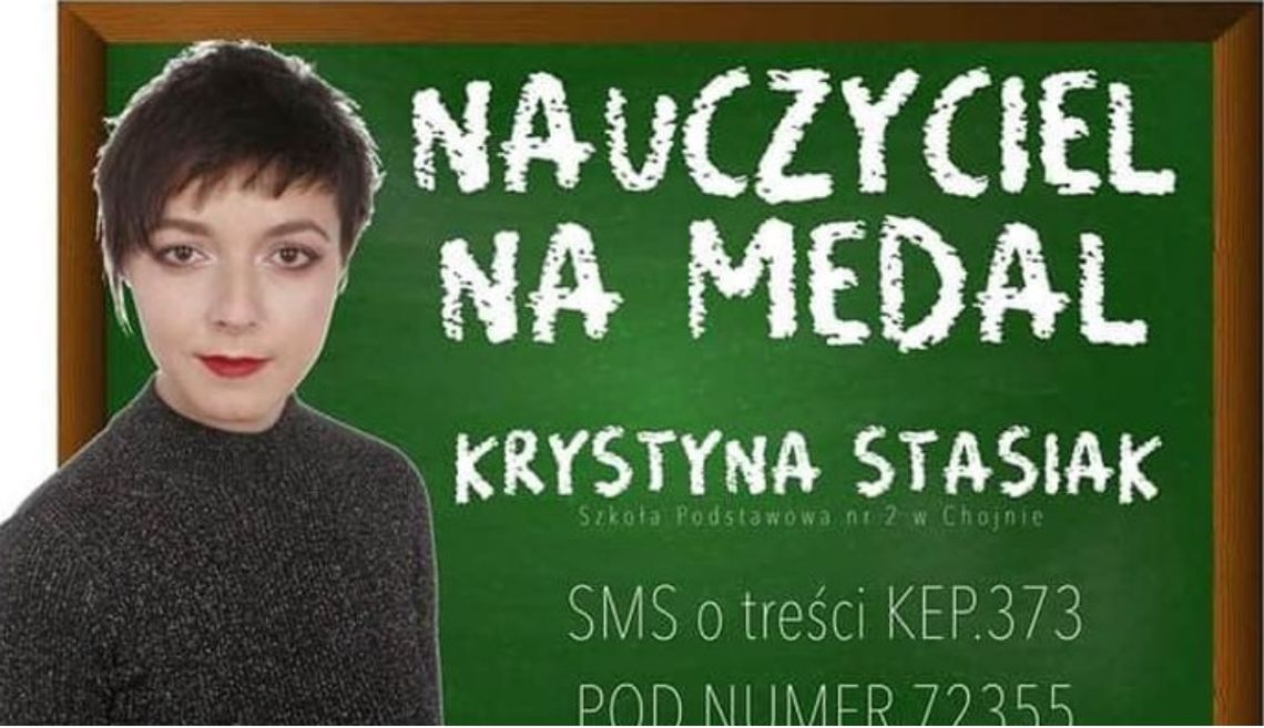 Głosujemy na Krystynę Stasiak w plebiscycie "Nauczyciel na medal"