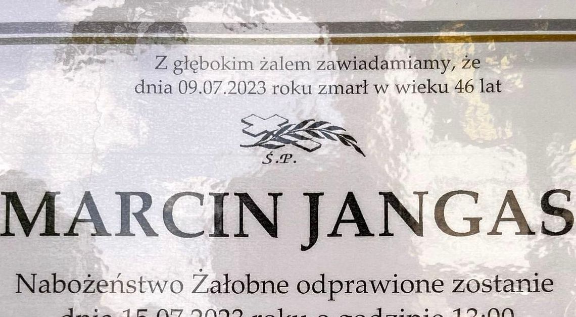 Gryfino pożegna znanego przedsiębiorcę Marcina Jangasa