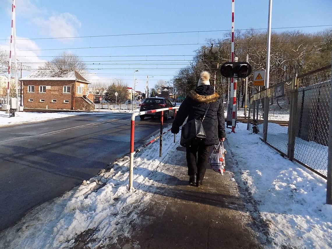 Gryfino w mroźny dzień