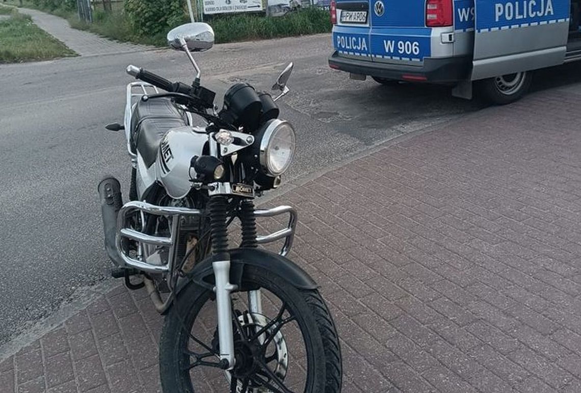 Gryfiński diler na motorowerze rozwoził towar? Wpadł podczas kontroli