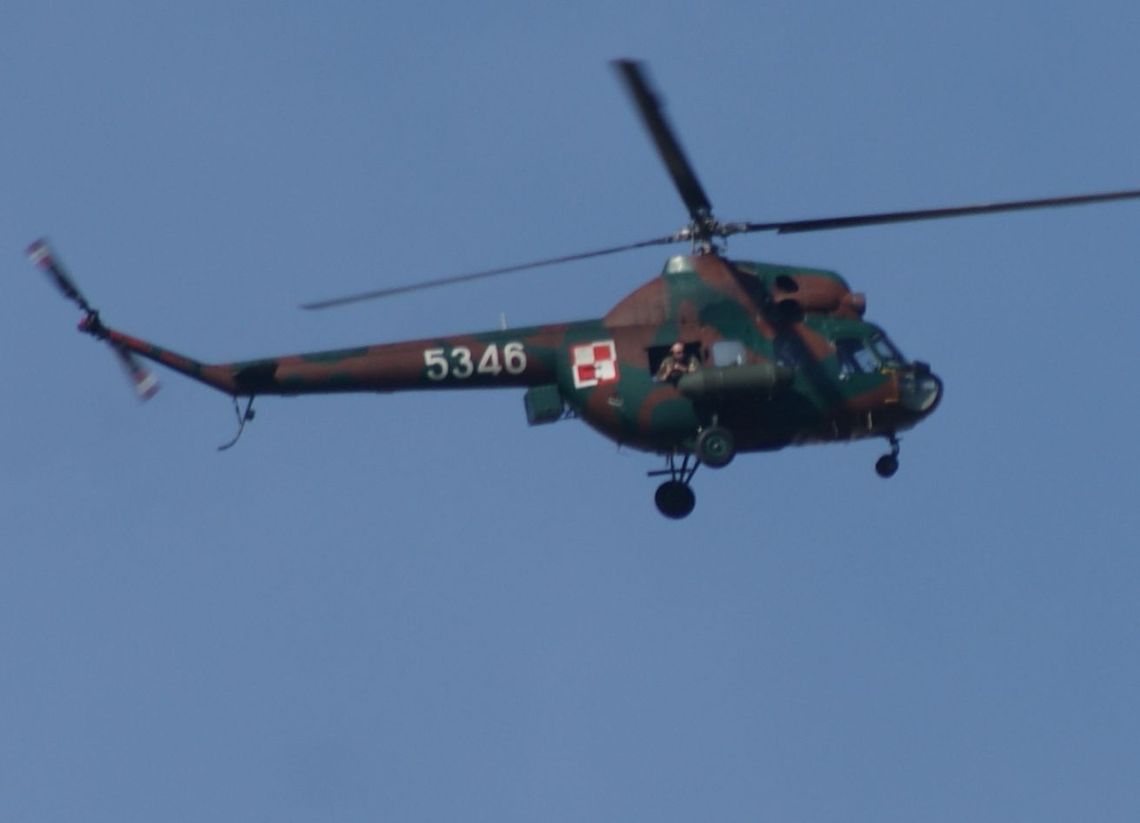 Helikopter budził zainteresowanie