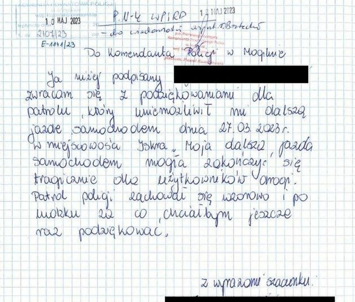 Jechał pijany. Policja zatrzymała go "po ludzku". Podziękował