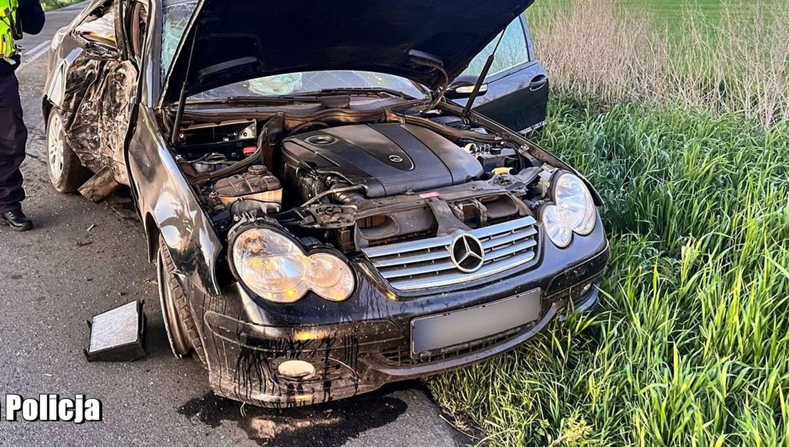 Jechał za szybko i dachował. Policja już wie