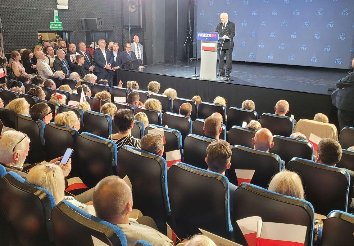 Kaczyński w Gryfinie. Namawia do głosowania na Nawrockiego