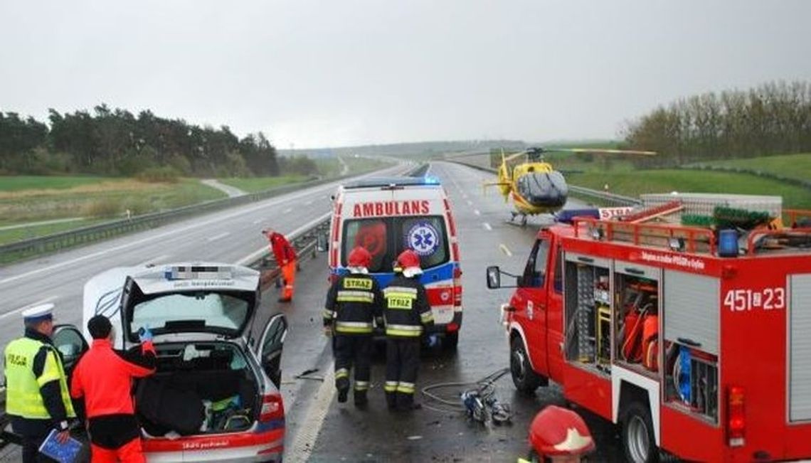 Karambol koło Drzenina - relacja strażaka Karambol koło Drzenina - relacja strażaka