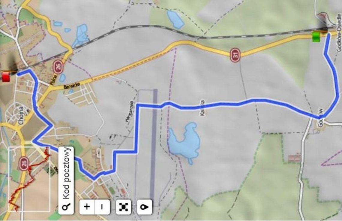 Koncepcja połączenia Chojny ze ścieżką rowerową Koncepcja połączenia Chojny ze ścieżką rowerową