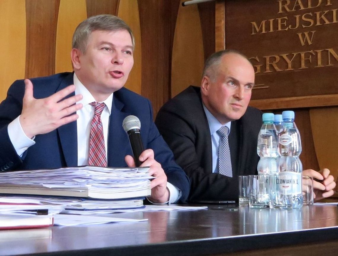 Konferencja prasowa władz Gryfina Konferencja prasowa władz Gryfina