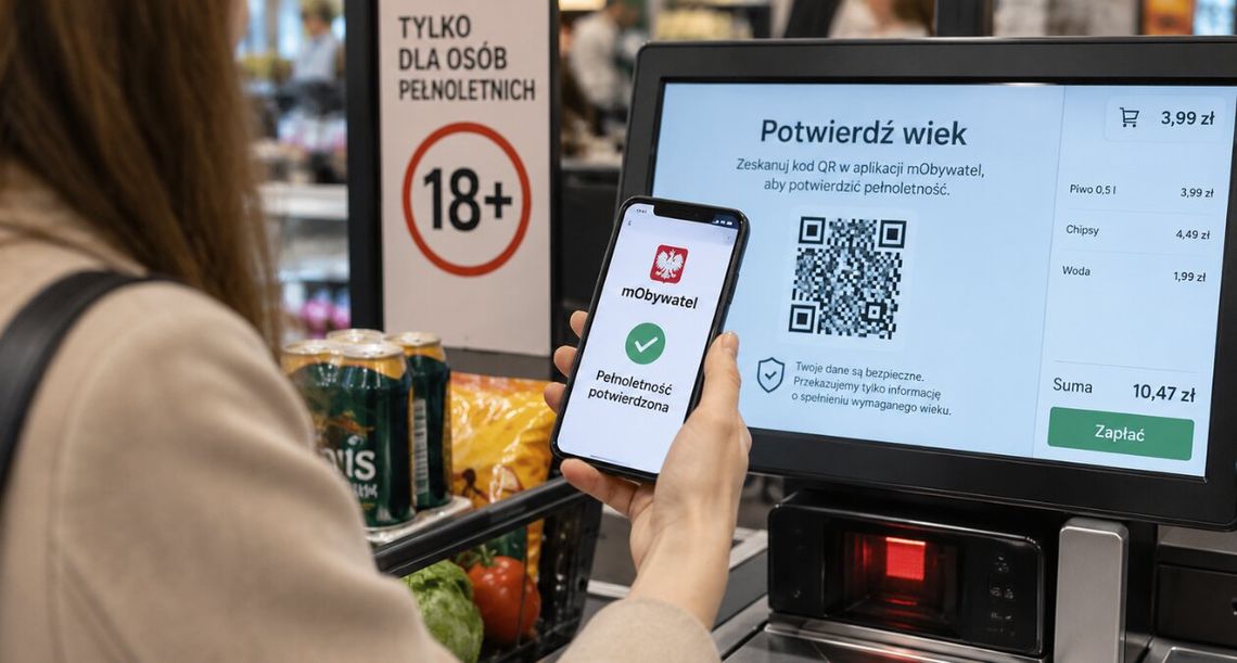 Koniec czekania przy kasie samoobsługowej. Potwierdzisz wiek mObywatelem w kilka sekund