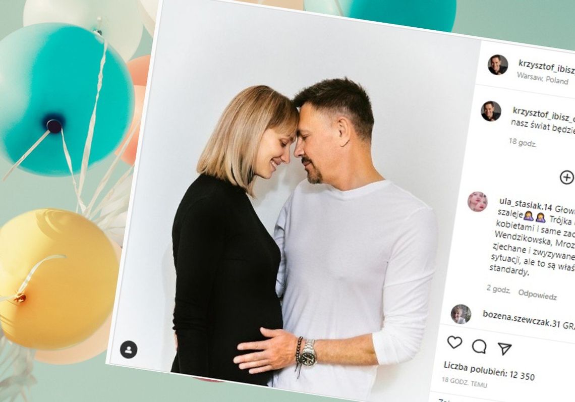 Krzysztof Ibisz po raz kolejny zostanie ojcem Krzysztof Ibisz po raz kolejny zostanie ojcem