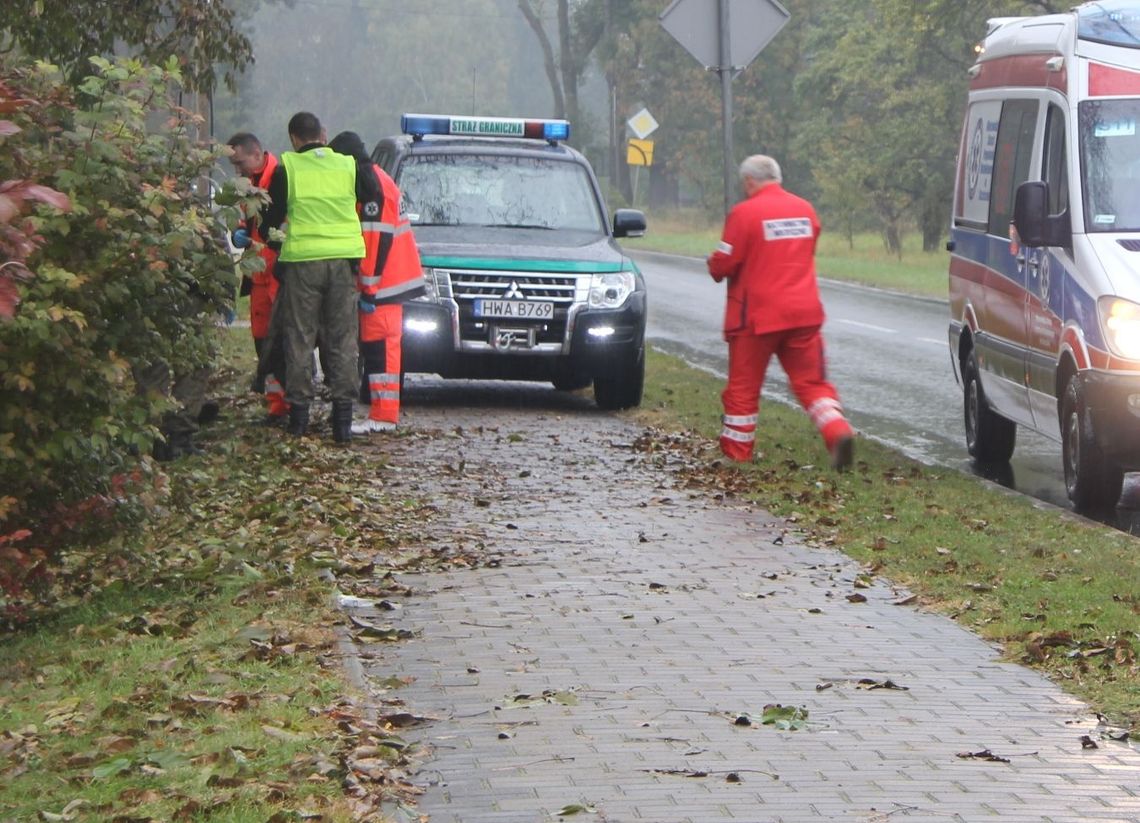 Leżał nieprzytomny w rowie