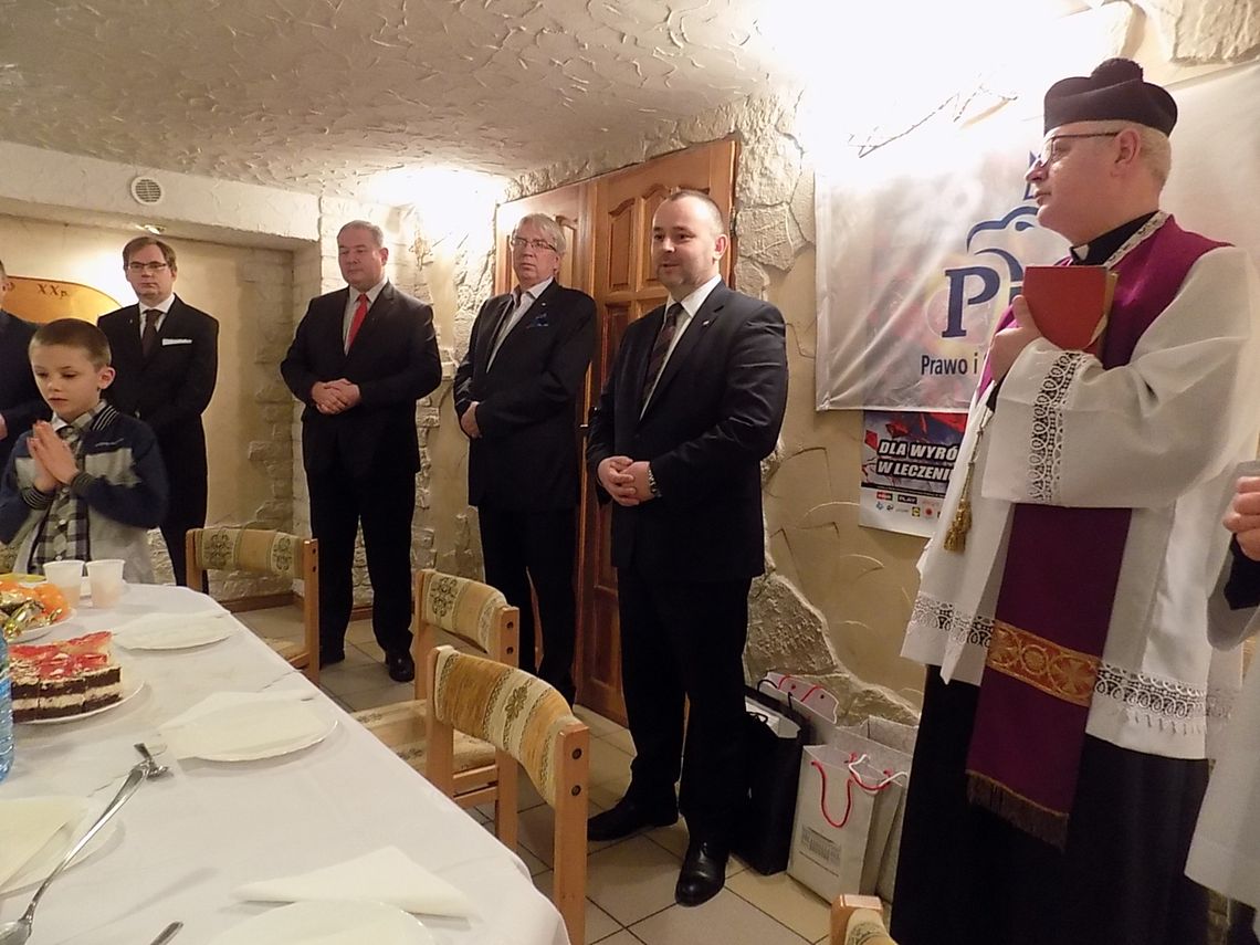 Minister Paweł Mucha przyjechał na spotkanie noworoczne PiS w Gryfinie