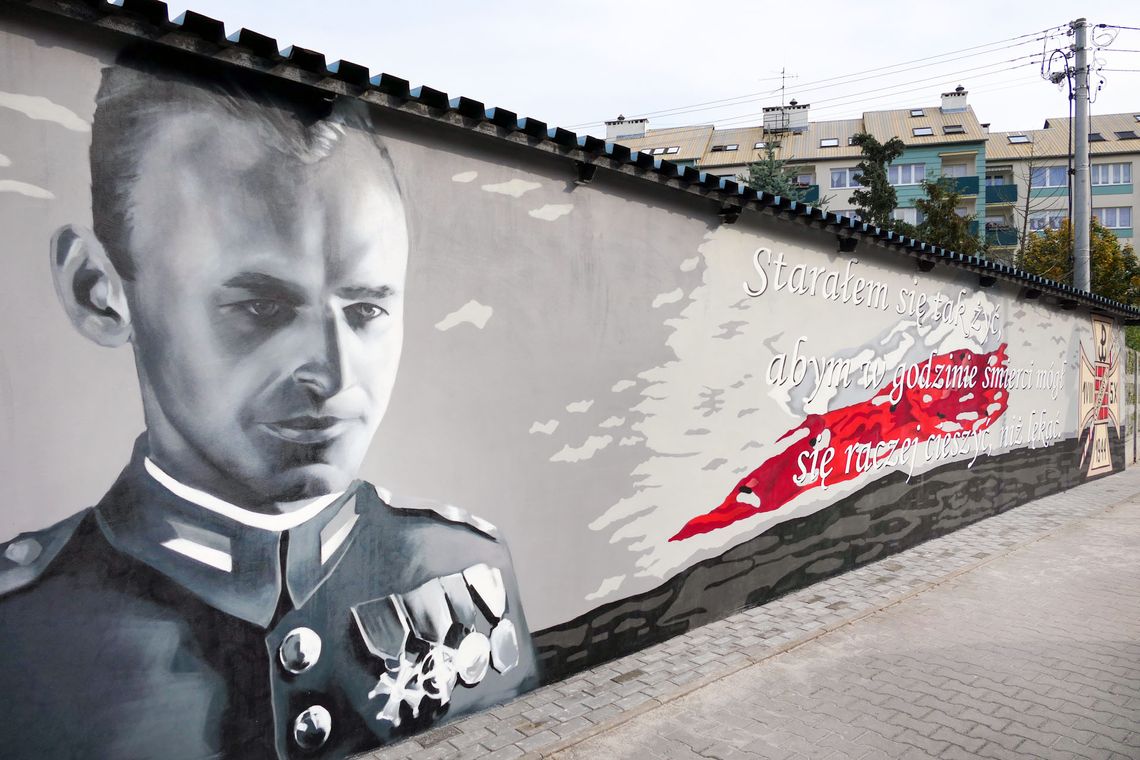 Mural upamiętniający Witolda Pileckiego powstał w Gryfinie 