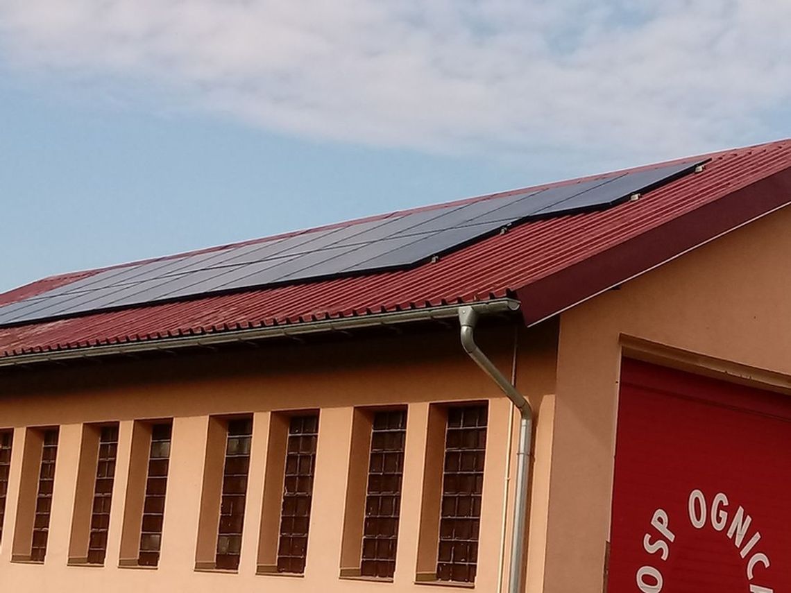 Na remizie zaistalowali fotowoltaikę za pieniądze z dotacji