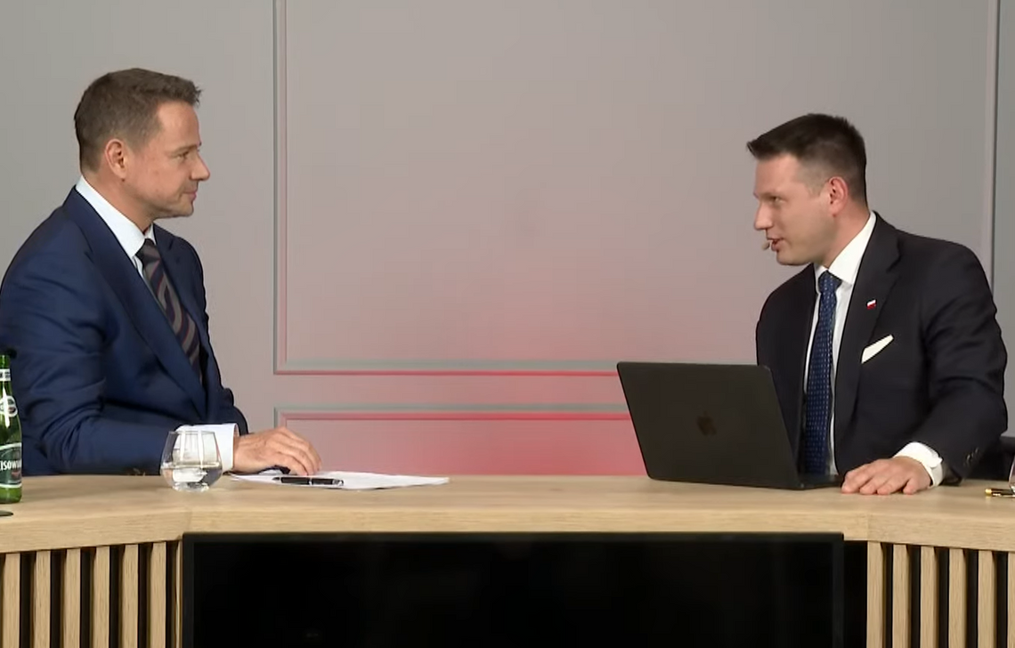 Najpierw debatowali, a potem biesiadowali. Trzaskowski u Mentzena