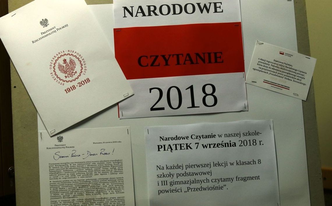 Narodowe czytanie w szkołach