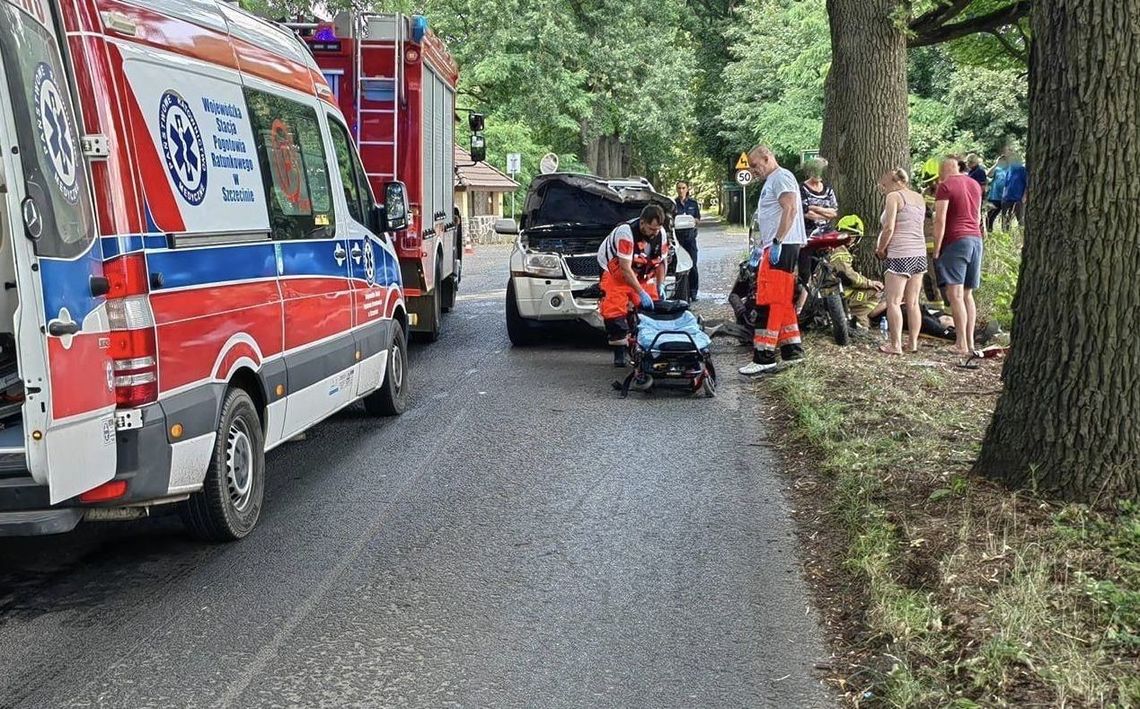 Nastolatek na motorowerze nie ustąpił pierwszeństwa