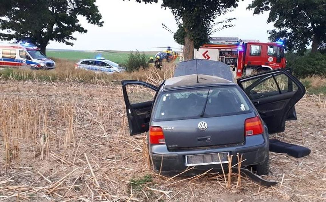 Nastolatka z wypadku przetransportowana helikopterem LPR