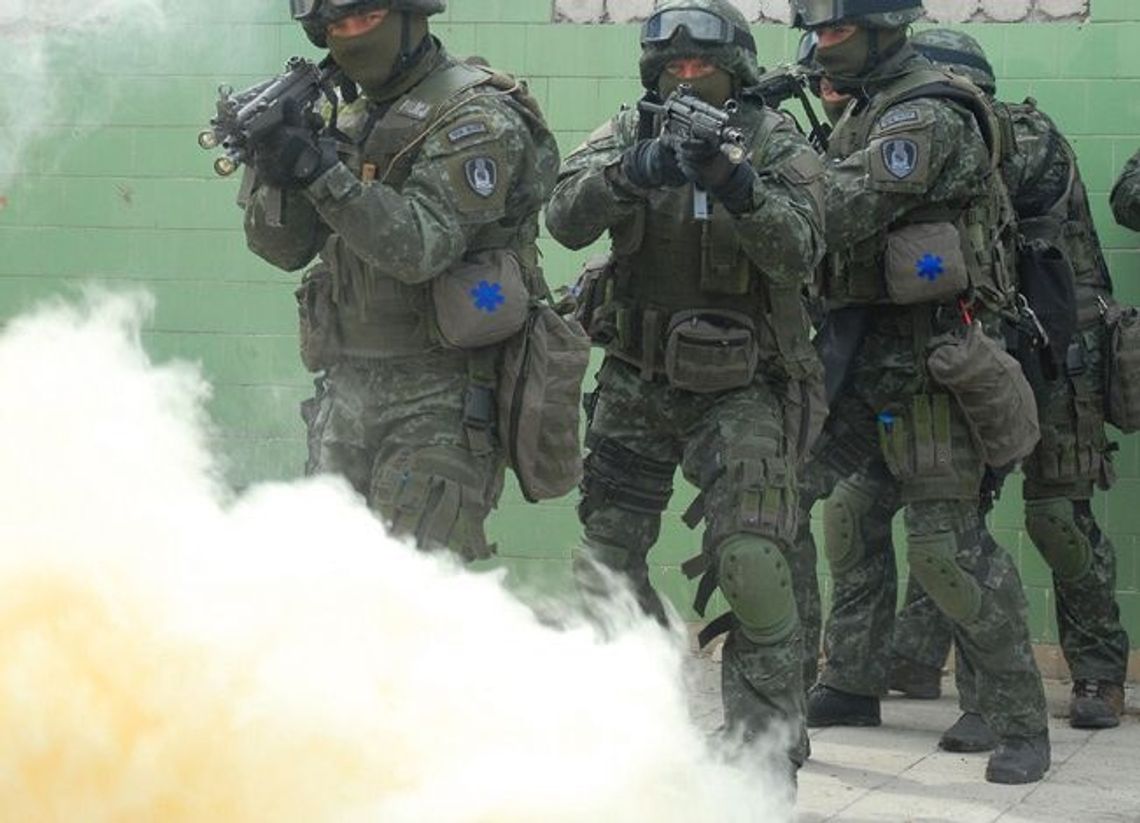 Nie było strzelaniny tylko wybuchy granatów hukowych Nie było strzelaniny tylko wybuchy granatów hukowych