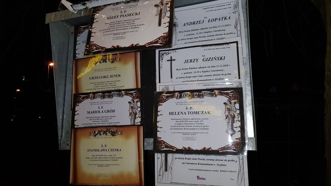 Nie pomaga już nawet doklejanie nekrologów