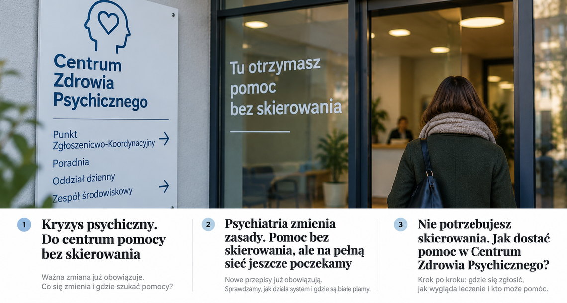 Pomoc psychiatryczna bez skierowania w NFZ. Sprawdź, jak działają Centra Zdrowia Psychicznego Pomoc psychiatryczna bez skierowania w NFZ. Sprawdź, jak działają Centra Zdrowia Psychicznego
