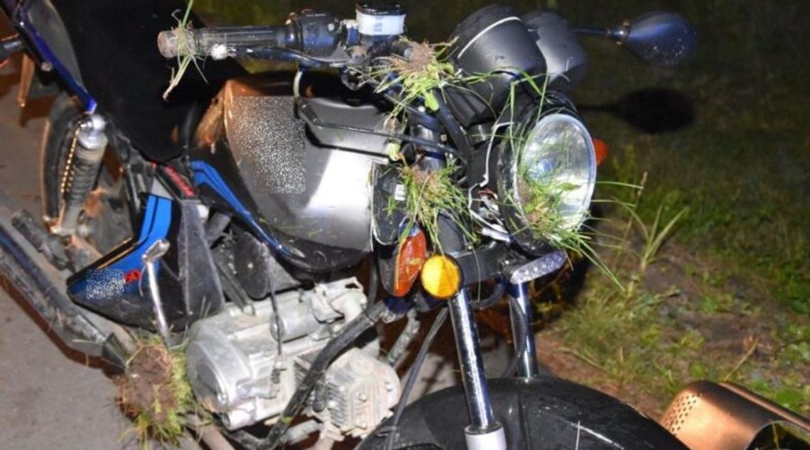 Nietrzeźwy jechał zygzakiem na motorowerze Nietrzeźwy jechał zygzakiem na motorowerze